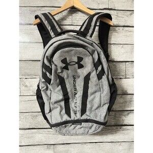 UNDER ARMOUR UA Hustle 5.0 Backpack Commuter Bag Laptop Gray/Black